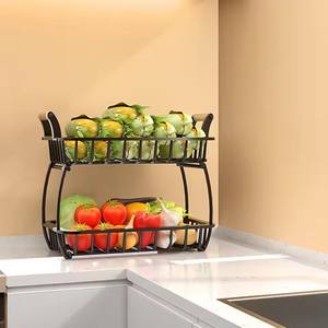 Household Fruit <b>Basket</b> Vegetable Holder Fruit Bowl <b>Small</b> Item Storage Rack Rectangle <b>Basket</b> Storage Holder - Product Image 3