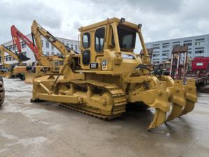 Precio barato, marca japonesa, Caterpillar D7G, excavadora sobre orugas usada, cubo grande de 21 toneladas, buen estado - Product Image 5