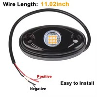 Luces LED de Roca de 2 Pulgadas de Alta Calidad, Color Personalizable, 12V, IP67, Impermeables, para Camionetas/ATV Can-Am, con 12 Meses de Garantía
