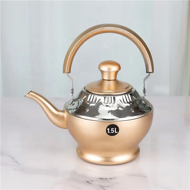 High Quality Lotus Kettle Stainless Steel Teapot with Filter Sale