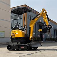 Mini-excavatrice de 1,5 tonne à vendre, excavatrice compacte, moteur Kubota, EPA Euro 5 avec pince à griffes pour travaux agricoles, meilleur prix