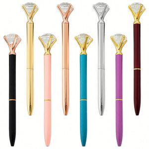 Diamond Tip Wholesale Manufacturer Promotion Blue Black Red Soft Promotional Metal <b>Pens</b> Ballpoint With Custom Logo - Product Image 1