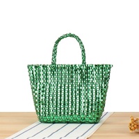 FSP537 été plage accessoires 2025 à la main Crochet sacs femmes sacs à main pour vacances nouveau matériel Pvc tissé sacs de plage
