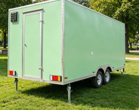 Remorque alimentaire mobile pour cocktails, bières, jus, smoothies, kebabs, fast-food, glaces, café, remorque alimentaire remorquable en aluminium vintage classique 4