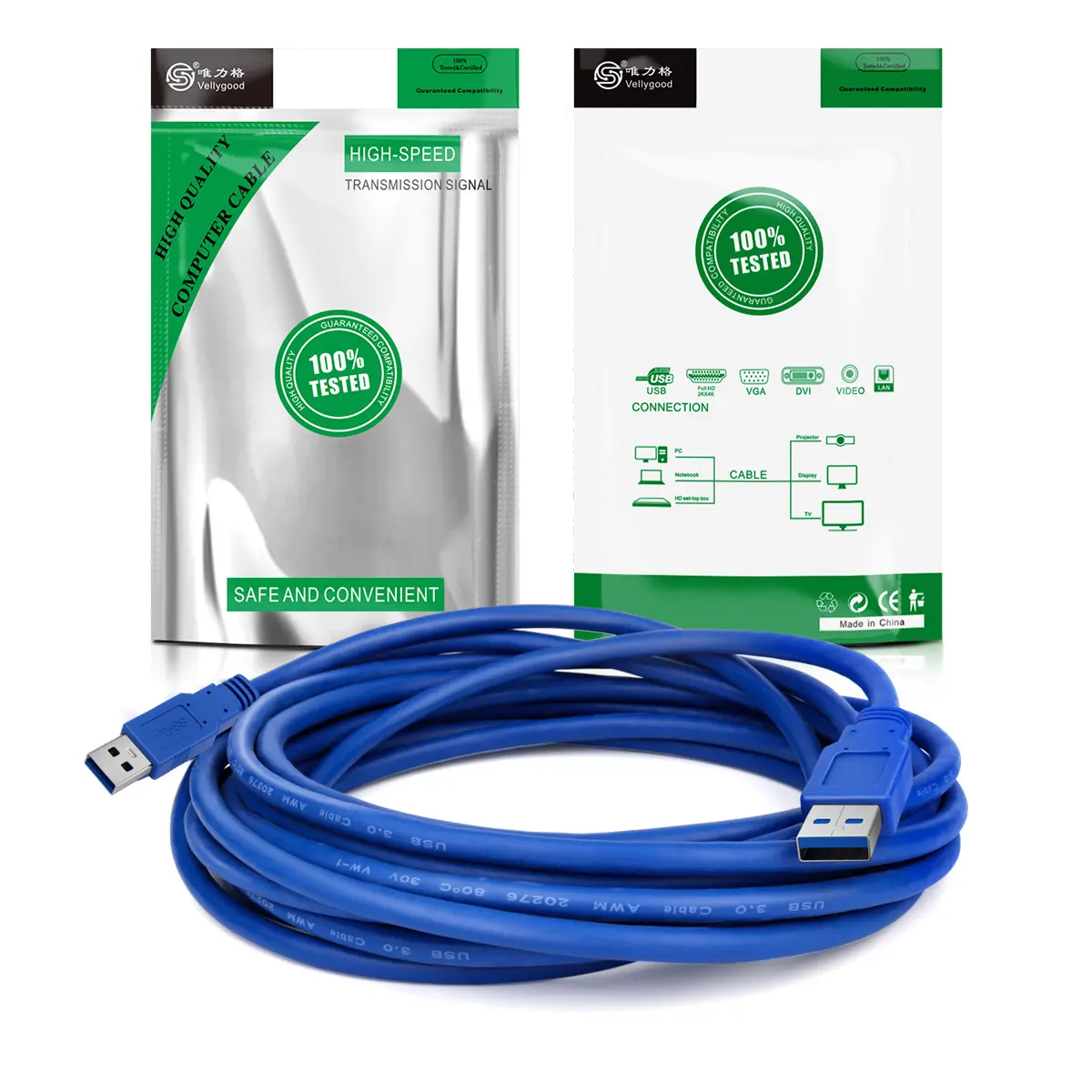 USB 3.0 data link transfer cable cord data link 3.0 USB AM/AM cable