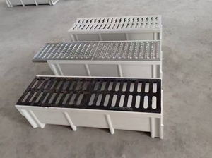 <span class=keywords><strong>Couvercle</strong></span> de gouttière en béton polymère d'acier et de fer de conception moderne pour les canaux de drainage routier et le trou d'homme de mur pour l'usage industriel - Product Image 4