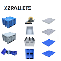1200*1000*760Mm Plastic Palletdoos Voor Groenten En Fruit Hdpe/Pp Goedkope Fabriek Levering Palletcontainer