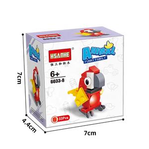 10 Piezas/juego de <span class=keywords><strong>Mini</strong></span> Bloques de Construcción Educativos de Animales, Compatibles con Juguetes de Bloques de Construcción Pequeños para Niños - Product Image 2