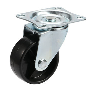 2 Inch Double Bearing Diamond <b>Caster</b> PP <b>Wheel</b> Plate Mount For Furniture Shelves Lightweight Quiet Wear Resistant - Product Image 4