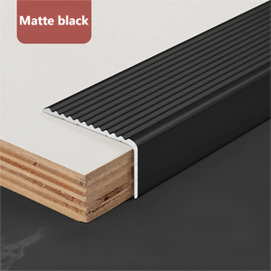 Alüminyum alaşımlı merdiven <span class=keywords><strong>Nosing</strong></span> sağ açılı kaymaz adım kenar döşeme kiremit mermer Metal merdiven için ağır sırt kapağı - Product Image 5