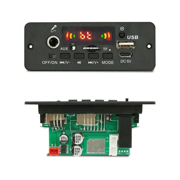 JQ D135BT 2X40W مشغل MP3 بلوتوث مكبر للصوت وحدة لوحة مع ميكروفون