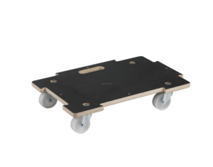 Plywood <strong>Wooden</strong> <strong>Dolly</strong> Platform <strong>Cart</strong> 250kg Load Capacity Portable Foldable 4 Wheels Assemblable - Product Image 5