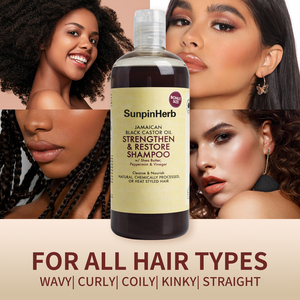 Champú de Aceite de Ricino Negro Jamaicano con Manteca de Karité y Vinagre de Menta para Reparación e Hidratación del Cabello - Product Image 6