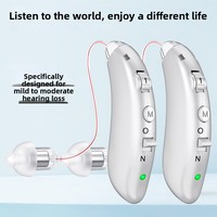 Aide auditive numérique rechargeable, tonalité réglable, meilleur amplificateur sonore, aide auditive portable pour personnes âgées malentendantes, aide auditive BTE