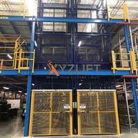 XZYZLIFT Élévateur vertical à rail de guidage, capacité de charge 1 tonne, 2 tonnes, 3 tonnes, élévateur hydraulique de marchandises