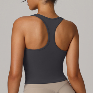Naked Thin Strap <b>Padded</b> Breathable Front Logo Fitness Workout Sports Bra I-shaped Motion Vest for <b>Running</b> and Fitness Sets - Product Image 5