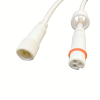 Câble d'extension industriel IP65 mâle/femelle, gaine en PVC, longueur de câble 20 cm, connecteur étanche 2/3/4/5 broches M12/M14