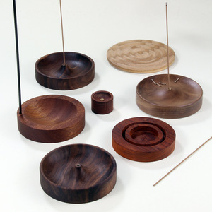 Approvisionnement direct d'usine de bâtonnets d'encens en bois massif, brûleurs d'encens, bases en bois de style zen chinois, logos personnalisés transfrontaliers - Product Image 3