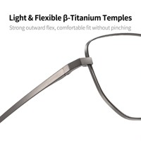 Lunettes d'ordinateur anti-lumière bleue unisexes pour adultes, monture métallique carrée, légères et durables