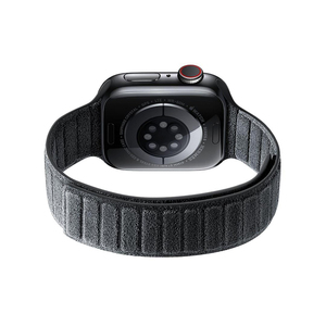 Correa Magnética de Lujo para Reloj IWatch de Alcántara para <span class=keywords><strong>Apple</strong></span> Series 10 11 Ultra 3, Longitud 38/40/41/42/45/46/49 mm, Correa para Relojes Inteligentes - Product Image 2