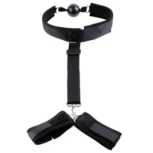 Bondage contraintes BDSM esclave fétiche jouets bouche gag menottes collier de cou pour adultes jeux de sexe