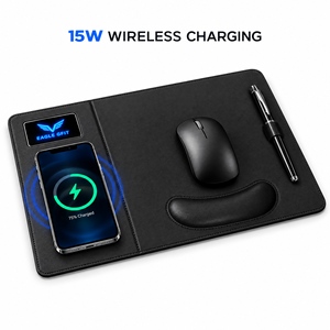 Tapis de Souris Étanche Extensible Personnalisable avec Chargeur Sans Fil 15W – Accessoire de Bureau pour Gaming à Domicile et Tapis de Bureau avec Chargeur Sans Fil - Product Image 5