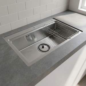Heavy Duty Stainless Steel Single Bowl <b>Kitchen</b> <b>Sink</b> Professional Grade Deep Basin <b>Kitchen</b> <b>Sink</b> for Restaurant - Product Image 1