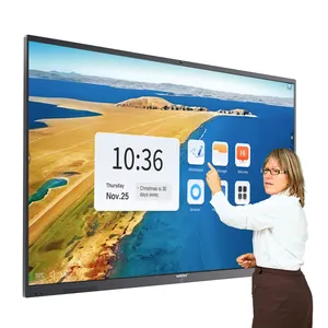 OEM 65 75 86 lavagna interattiva Multi Touch Screen a schermo piatto da 100 pollici smart board portatile per l'istruzione