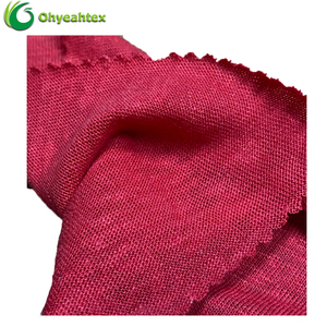 Tissu <span class=keywords><strong>Jersey</strong></span> 100% <span class=keywords><strong>lin</strong></span> <span class=keywords><strong>de</strong></span> couleur unie pour vêtements, nouveau modèle <span class=keywords><strong>de</strong></span> couture, pur bio, séchage rapide, respirant, vente en gros - Product Image 2