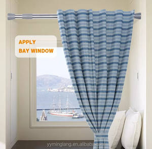 Séchoir à vêtements télescopique épaissi sans perçage, support de garde-robe de style nordique, tringle à rideau de douche de salle de bain - Product Image 6