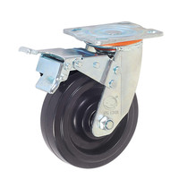 Roda Kastor Nilon Mesin Tugas Berat Kapasitas Beban 1000 kg, Putar, Industri, Grosir, Diameter 150mm