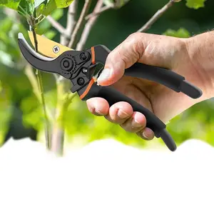 Steel Blade Aluminium Alloy Handle Tree Gardening Hand Pruner Scissors