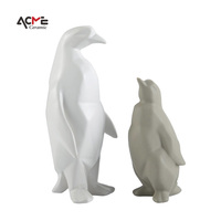 Ornement en céramique or pingouin salon cadeau accessoire décoration de table enfant créatif produits de décoration de luxe