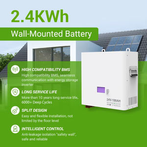 Batería LiFePO4 de 24V 100Ah Dividida para Sistema de Energía Solar Híbrido <span class=keywords><strong>con</strong></span> BMS Inteligente y 6000 Ciclos - Product Image 2