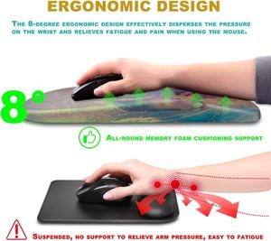 Alfombrillas <span class=keywords><strong>de</strong></span> ratón <span class=keywords><strong>de</strong></span> PU personalizadas ergonómicas con soporte <span class=keywords><strong>de</strong></span> muñeca <span class=keywords><strong>de</strong></span> punto <span class=keywords><strong>de</strong></span> masaje y alivio del dolor Fácil <span class=keywords><strong>de</strong></span> escribir Uso <span class=keywords><strong>de</strong></span> oficina Alfombrilla <span class=keywords><strong>de</strong></span> ratón Estilo impreso - Product Image 5