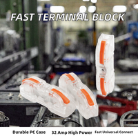 Bloc de bornes à pression en cuivre, boîtier PC, 1P universel, connecteur rapide rail-rail, LT-211, 250V 32A, vente chaude usine