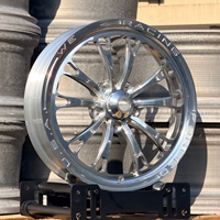 Jantes de drag racing Front Runner polies 17x4 17x4.5, monobloc forgées en 6061-T6, à profil étroit, pour voitures de drag racing American Muscle