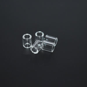 Tube à fumer en verre Les deux extrémités sont ouvertes Cylindre en verre Manchon en <span class=keywords><strong>quartz</strong></span> - Product Image 1