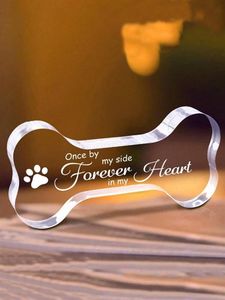 1pc Cadeau commémoratif pour animaux <span class=keywords><strong>de</strong></span> compagnie, <span class=keywords><strong>plaque</strong></span> <span class=keywords><strong>de</strong></span> chien, décoration <span class=keywords><strong>de</strong></span> <span class=keywords><strong>condoléances</strong></span> pour ceux qui ont perdu leur chien, anniversaire S Graduation, maison - Product Image 2