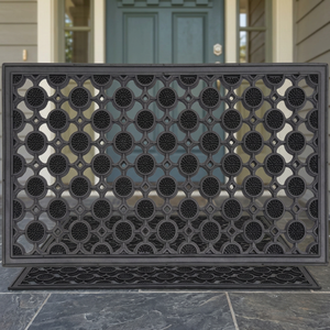 Rectangle Pin <b>Mat</b> Design Machine Made Flower Style Rubber Stair <b>Mat</b> Anti Slip Washable Durable Eco-Friendly Outdoor Use Indus - Product Image 2
