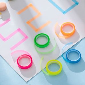 Nouvelles notes autocollantes mignonnes en forme de larme, couleur unie, transparentes, personnalisables avec logo sur mesure - Product Image 3