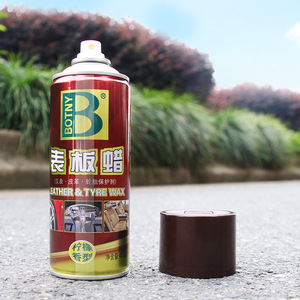 Cera para Cuero y Neumáticos Botny 450 ml con Aroma a Limón, Spray para el Cuidado del Salpicadero - Product Image 1