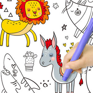 Übergroße Malerei Doodle Doodle entwickelt praktische Fähigkeit zur Verbesserung der Farbe mpfindlichkeit Füllen Sie Leinwand Montessori Spielzeug für Kinder - Product Image 3