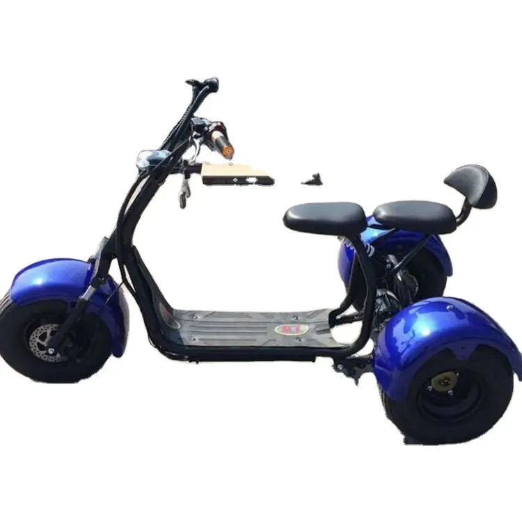Citycoco de pneu de velocidade máxima de 45 km/h, 1200w 60v três rodas, scooter elétrico, triciclo adulto, triciclo elétrico