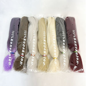 Julianna Tresse Cheveux Pelo Para Trenzas Al Por Mayor 100% Kanekalon Extensión de cabello 100 Jumbo <span class=keywords><strong>Trenza</strong></span> de cabello trenzado al por mayor - Product Image 1