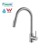 Frascio Luxury Hotel Robinet d'eau de cuisine filtré en chrome à une poignée Robinet d'évier de cuisine extractible à 360 degrés