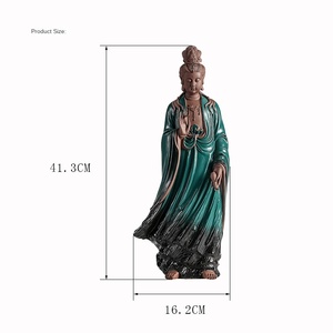 <strong>Chinese</strong> Style Free Guanyin Buddha <strong>Statue</strong> Zen Ornament Living Room Beauty Salon Club Office <strong>Ceramic</strong> Soft Ornaments