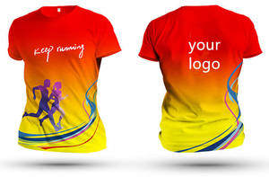 Camisetas Deportivas de Malla para Maratón y Eventos, con Logotipo Personalizado, Lisas, de Poliéster, Impresión por Sublimación, Ecológicas y Transpirables - Product Image 3