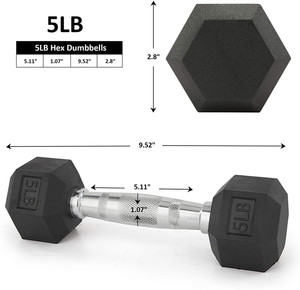 Cheap Black Color Rubber Hex <strong>Dumbbells</strong> Hexagon Hanteln Hantel Hexagonal Hex Dumbell Set Rubber Kg Cast Iron