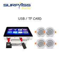 Kit d'amplificateur BT PW425S+CR310 en vente flash, amplificateur mural avec haut-parleur de plafond, système de musique d'ambiance intelligent